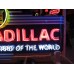 New Cadillac Double-Sided Painted Neon Sign with Bullnose 72"W x 48"H